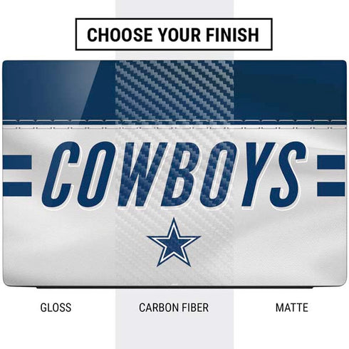 NFL Dallas Cowboys White Striped Dell Vostro Skin
