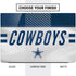 NFL Dallas Cowboys White Striped Dell Vostro Skin