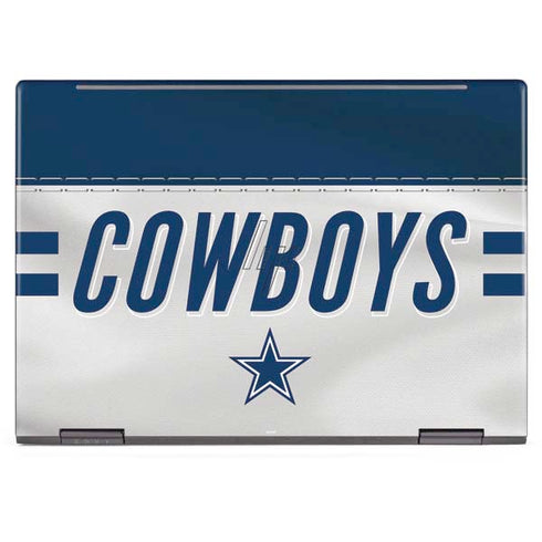 NFL Dallas Cowboys White Striped HP Envy Skin