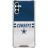 NFL Dallas Cowboys White Striped Galaxy A13 5G Clear Case
