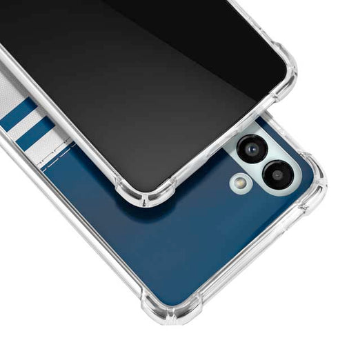 NFL Dallas Cowboys White Striped Galaxy A13 5G Clear Case