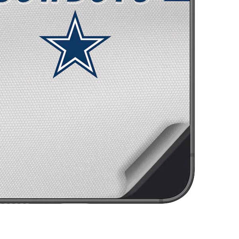 NFL Dallas Cowboys White Striped Galaxy A14 5G Skin