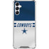 NFL Dallas Cowboys White Striped Galaxy A15 5G Clear Case