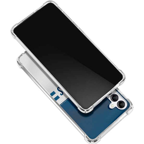 NFL Dallas Cowboys White Striped Galaxy A15 5G Clear Case