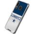 NFL Dallas Cowboys White Striped Galaxy A30 Clear Case