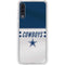 NFL Dallas Cowboys White Striped Galaxy A50 Clear Case