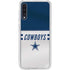 NFL Dallas Cowboys White Striped Galaxy A50 Clear Case