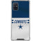 NFL Dallas Cowboys White Striped Galaxy A51 5G Clear Case
