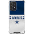 NFL Dallas Cowboys White Striped Galaxy A52 5G Clear Case