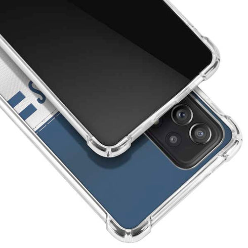 NFL Dallas Cowboys White Striped Galaxy A52 5G Clear Case