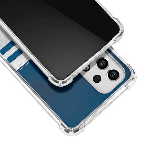 NFL Dallas Cowboys White Striped Galaxy A53 5G Clear Case