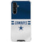 NFL Dallas Cowboys White Striped Galaxy A54 5G Clear Case