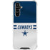 NFL Dallas Cowboys White Striped Galaxy A54 5G Clear Case