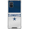 NFL Dallas Cowboys White Striped Galaxy A71 5G Clear Case