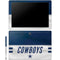 NFL Dallas Cowboys White Striped Galaxy Book 12in Skin