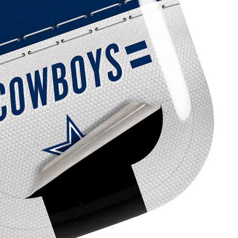 NFL Dallas Cowboys White Striped Galaxy Buds Pro Skin