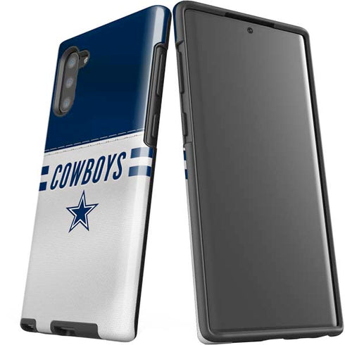 NFL Dallas Cowboys White Striped Galaxy Note 10 Pro Case