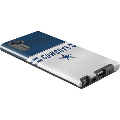 NFL Dallas Cowboys White Striped Galaxy Note 10 Pro Case