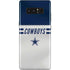NFL Dallas Cowboys White Striped Galaxy Note 8 Skin