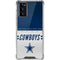 NFL Dallas Cowboys White Striped Galaxy Note20 5G Clear Case