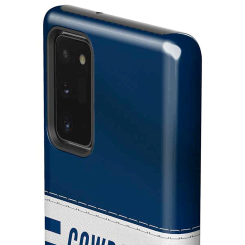 NFL Dallas Cowboys White Striped Galaxy Note20 5G Pro Case
