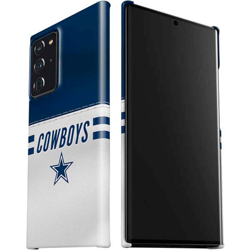 NFL Dallas Cowboys White Striped Galaxy Note20 Ultra 5G Lite Case