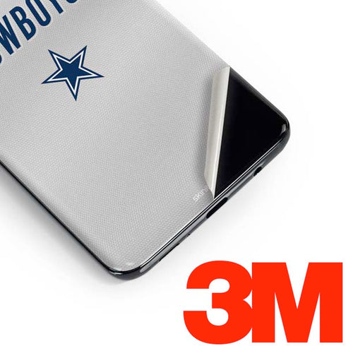 NFL Dallas Cowboys White Striped Galaxy S10 Skin