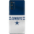 NFL Dallas Cowboys White Striped Galaxy S20 Fan Edition Skin