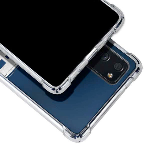 NFL Dallas Cowboys White Striped Galaxy S20 FE Clear Case