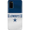 NFL Dallas Cowboys White Striped Galaxy S20 Lite Case