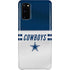 NFL Dallas Cowboys White Striped Galaxy S20 Lite Case