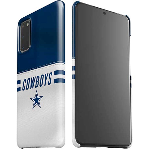 NFL Dallas Cowboys White Striped Galaxy S20 Lite Case