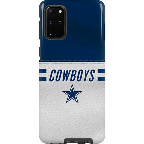 NFL Dallas Cowboys White Striped Galaxy S20 Plus Pro Case