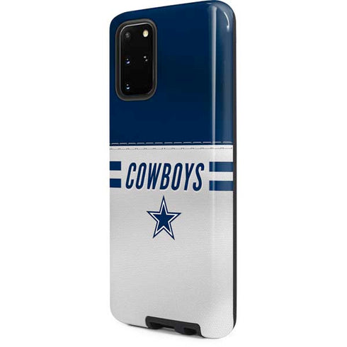 NFL Dallas Cowboys White Striped Galaxy S20 Plus Pro Case