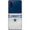 NFL Dallas Cowboys White Striped Galaxy S20 Skin