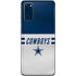 NFL Dallas Cowboys White Striped Galaxy S20 Skin