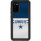 NFL Dallas Cowboys White Striped Galaxy S20 Waterproof Case