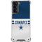 NFL Dallas Cowboys White Striped Galaxy S21 5G Clear Case