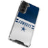 NFL Dallas Cowboys White Striped Galaxy S21 FE Clear Case