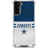 NFL Dallas Cowboys White Striped Galaxy S21 Plus 5G Clear Case