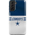 NFL Dallas Cowboys White Striped Galaxy S21 Plus 5G Pro Case