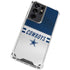 NFL Dallas Cowboys White Striped Galaxy S21 Ultra 5G Clear Case