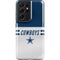 NFL Dallas Cowboys White Striped Galaxy S21 Ultra 5G Pro Case