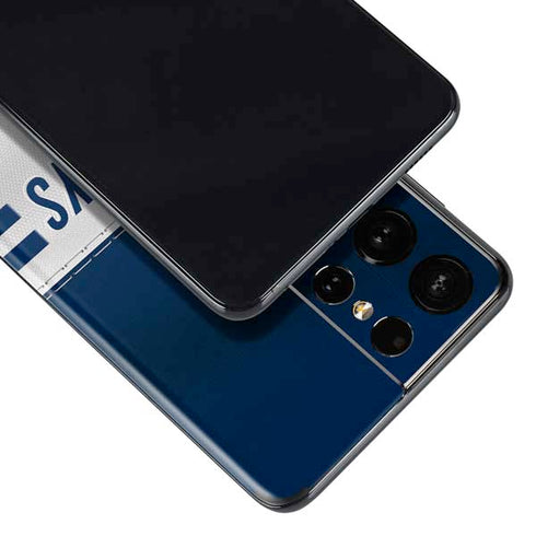 NFL Dallas Cowboys White Striped Galaxy S21 Ultra 5G Skin