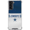 NFL Dallas Cowboys White Striped Galaxy S22 Clear Case