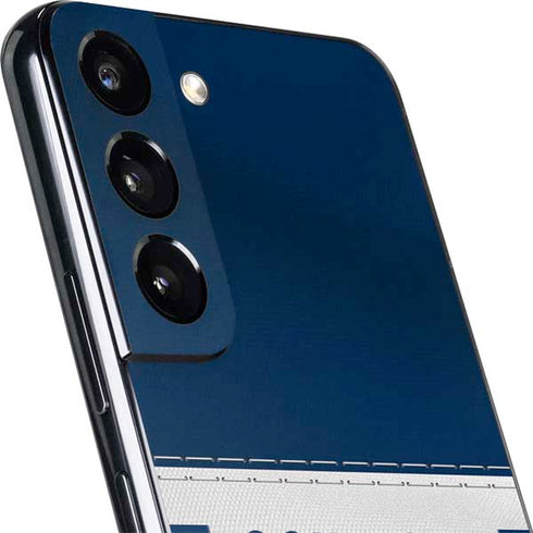 NFL Dallas Cowboys White Striped Galaxy S22 Plus Skin