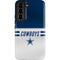 NFL Dallas Cowboys White Striped Galaxy S22 Pro Case
