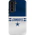 NFL Dallas Cowboys White Striped Galaxy S22 Pro Case