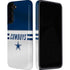 NFL Dallas Cowboys White Striped Galaxy S22 Pro Case