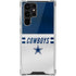 NFL Dallas Cowboys White Striped Galaxy S22 Ultra Clear Case